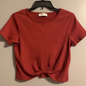 Maroon Hollister Crop Top